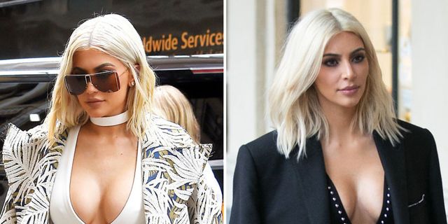 Kylie Jenner stealing Kim Kardashian's style