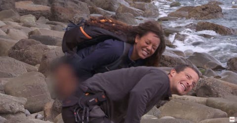 mel b urinates on bear grylls to soothe jellyfish sting