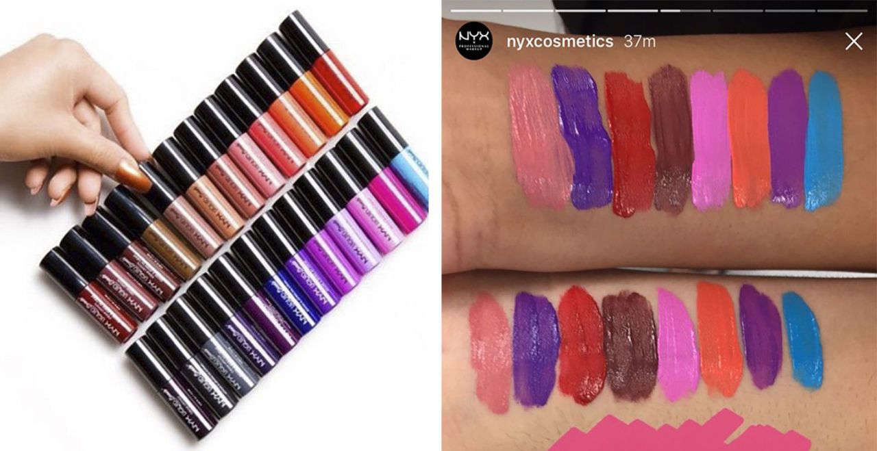 nyx swatch names | institution beauty