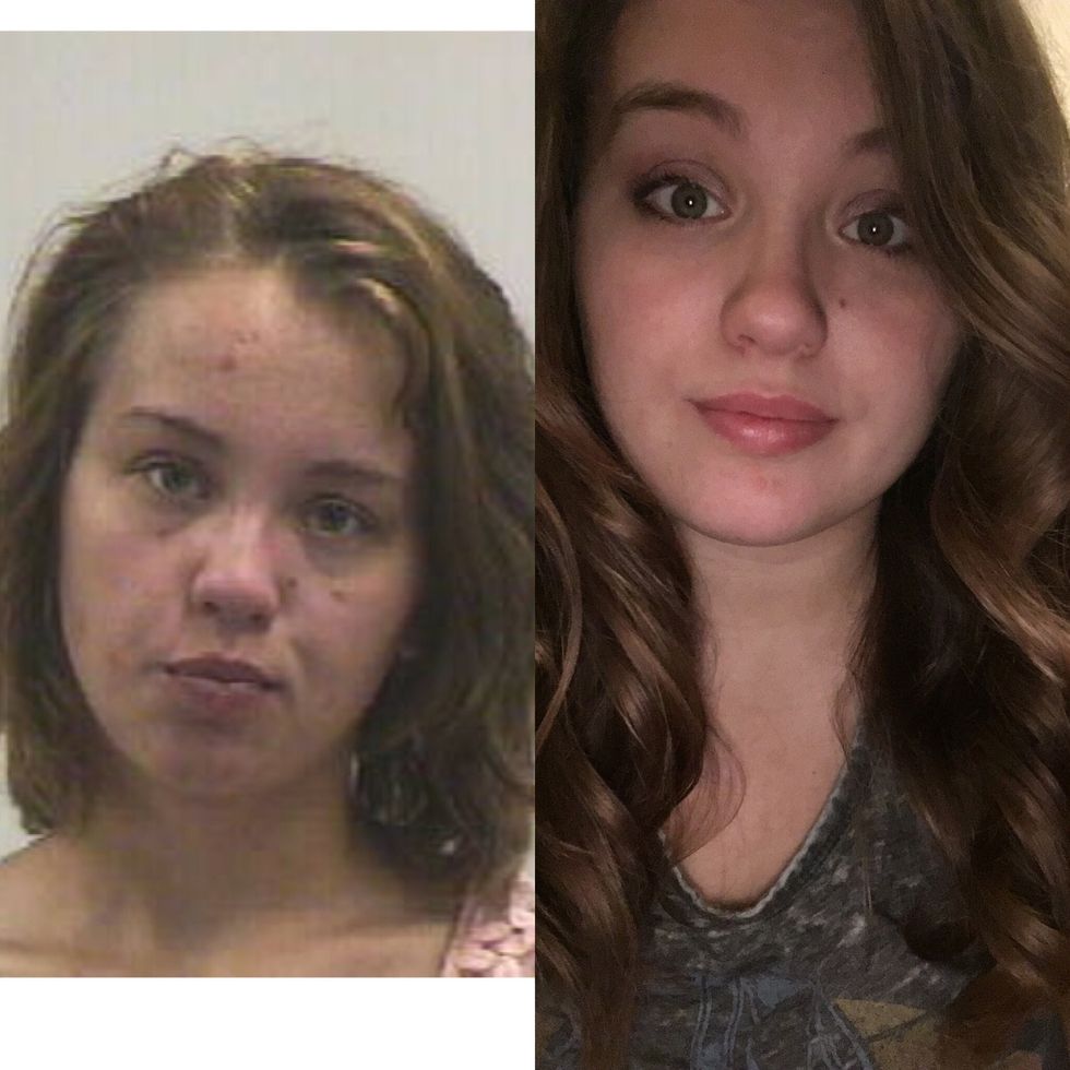 A heroin addict posted her transformation picture after 826 days sober