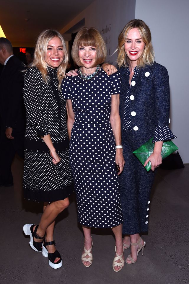 Sienna Miller, Anna Wintour and Emily Blunt