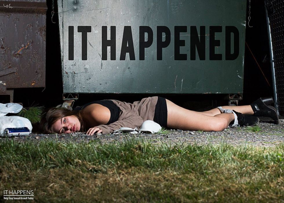 This student's rape photo series shows how it can happen to anyone