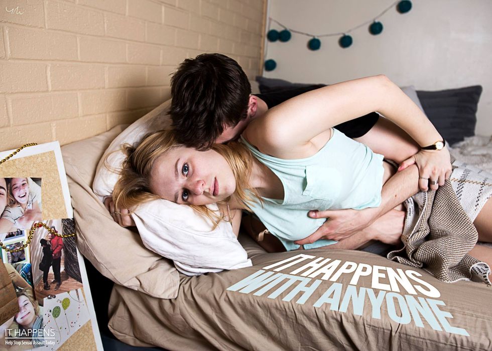 This student's rape photo series shows how it can happen to anyone