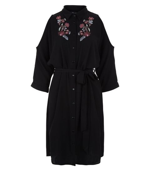 Embroidered floral dresses for girls who only wear black