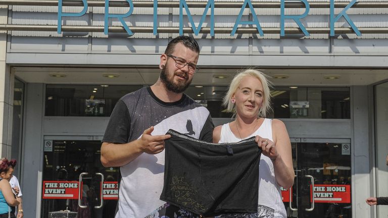 This woman believes she decoded cry for help from sweatshop workers in her Primark underwear