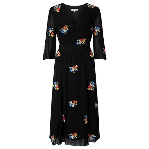 Embroidered floral dresses for girls who only wear black