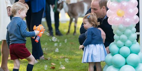 Prince George and Princess Charlotte on a playdate in Canada