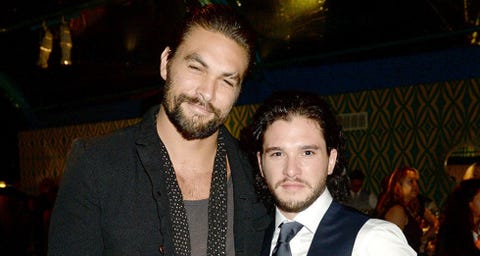Jason Momoa And Kit Harington Have A Game Of Thrones Reunion