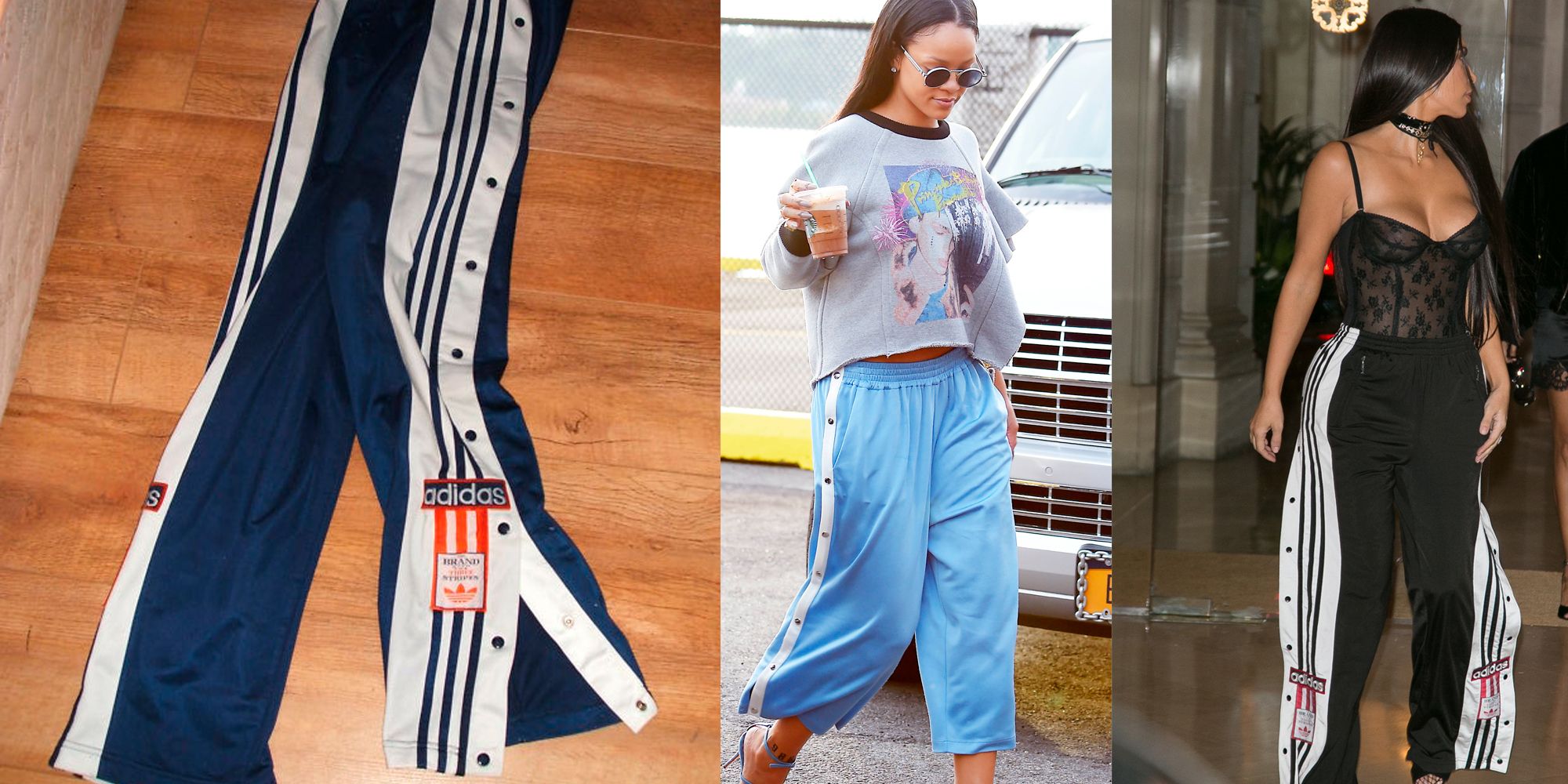 adidas poppers trousers