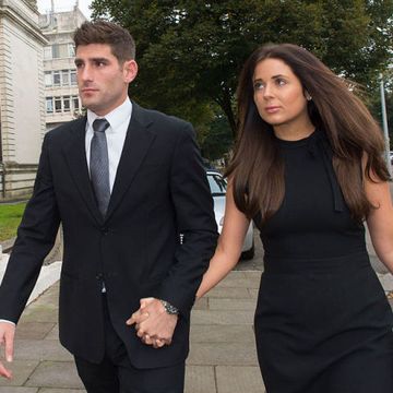 Ched Evans with his fiancee