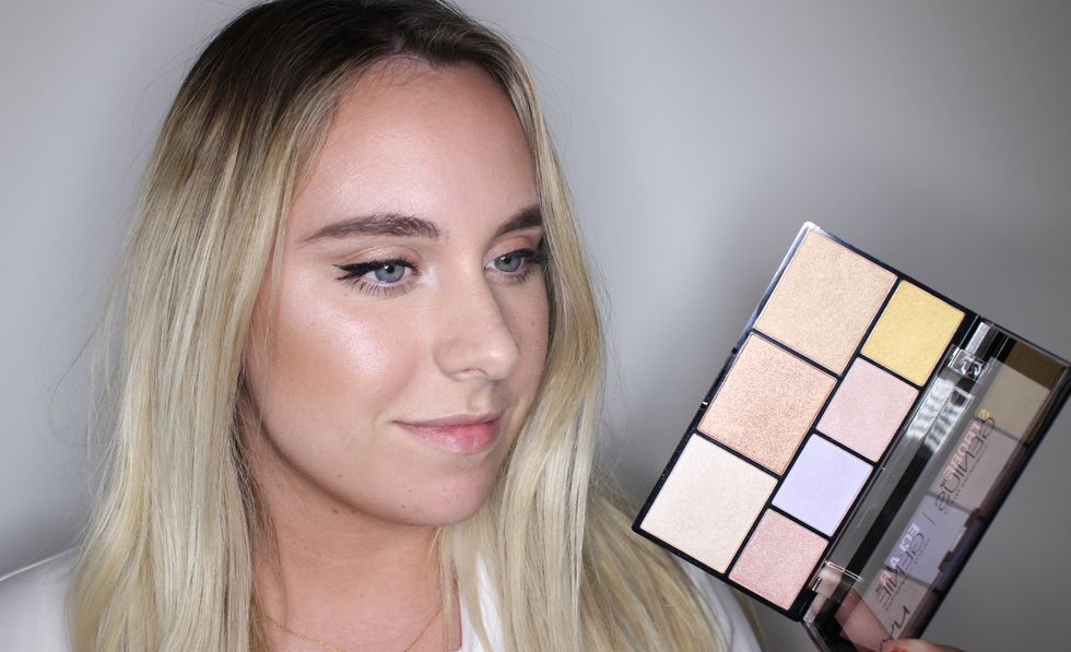 NYX Strobe of genius illuminating palette review and swatches