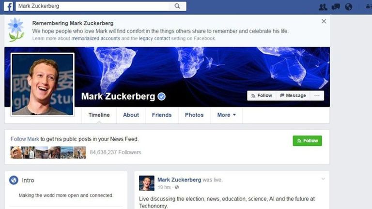 Facebook apologises for telling people that they're dead