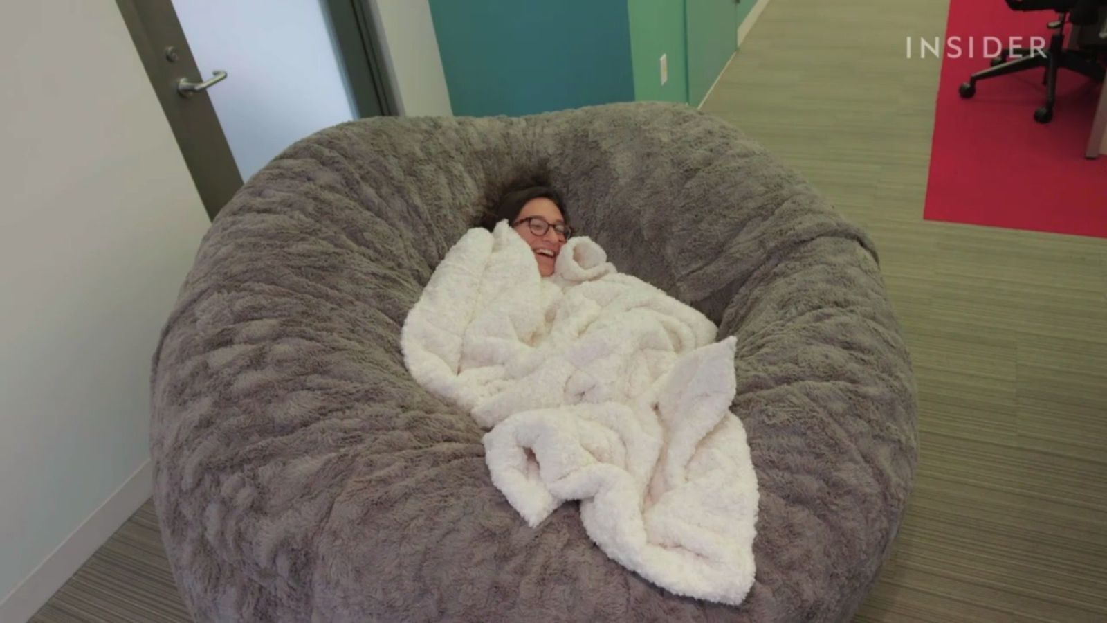 Giant fluffy outlet pillow