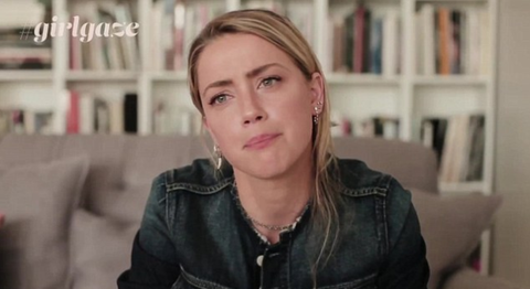 Amber Heard appears emotional in a new domestic violence campaign video