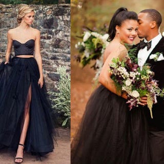 can bride wear black