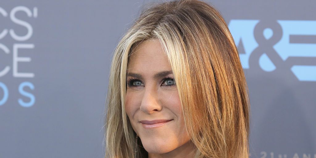 Jennifer Aniston Hairy Pussy - Jennifer Aniston goes topless, wearing an XXL 'hair bra'