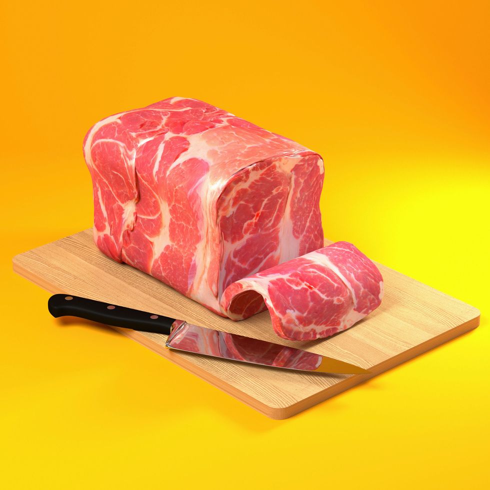 Food, Pink, Red meat, Animal fat, Meat, Animal product, Beef, Cuisine, Ingredient, Pork, 