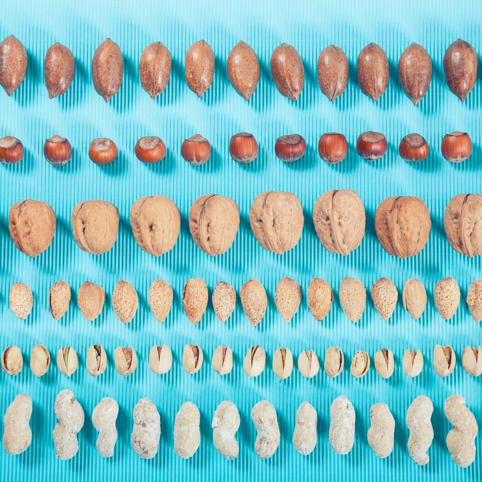 Teal, Peach, Turquoise, Circle, Finger food, Natural material, Baking, 