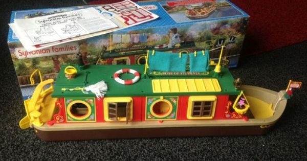 sylvanian families canal boat argos