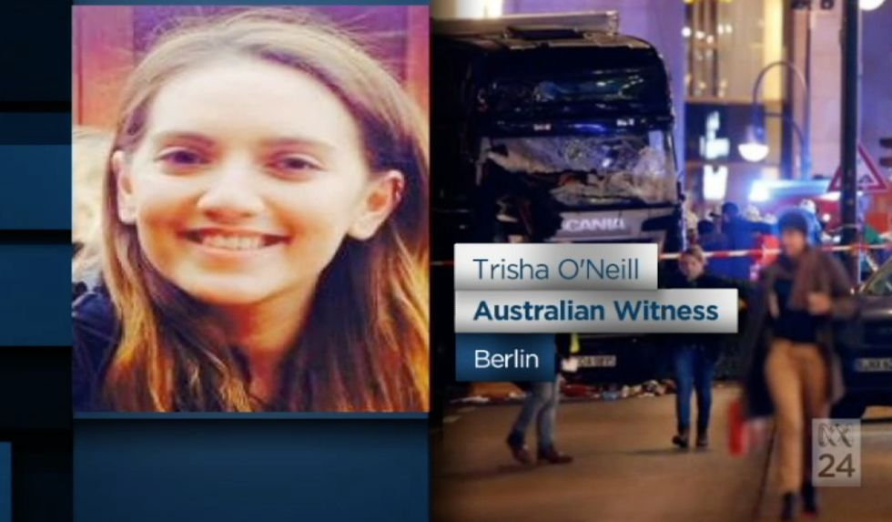Student at the Berlin Christmas Market describes the horror of the lorry attack