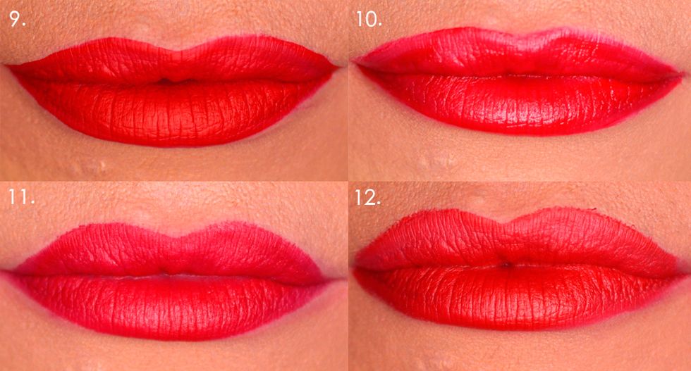 Lip, Red, Lipstick, Organ, Carmine, Close-up, Tints and shades, Material property, Coquelicot, Lip gloss, 