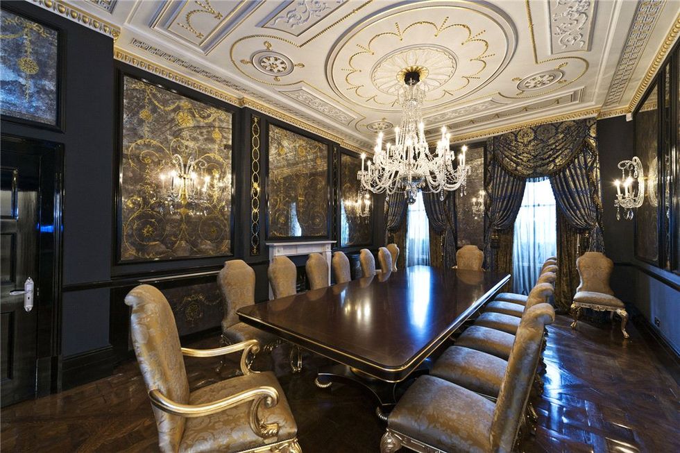 Dining room at Rightmove's most viewed house