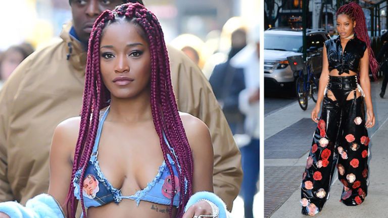 Keke Palmer wearing Leonardo DiCaprio clothes