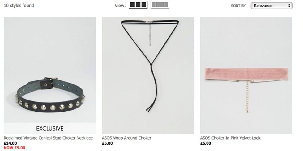 ASOS are trying to make chokers for men a thing