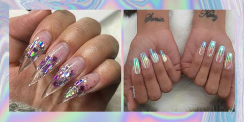 25+ Halloween Nail Art Designs - Cool Halloween Nails For 2018 See-through nails are Disney Princesses approved - 25+ Halloween Nail Art Designs - Cool Halloween Nails For 2018