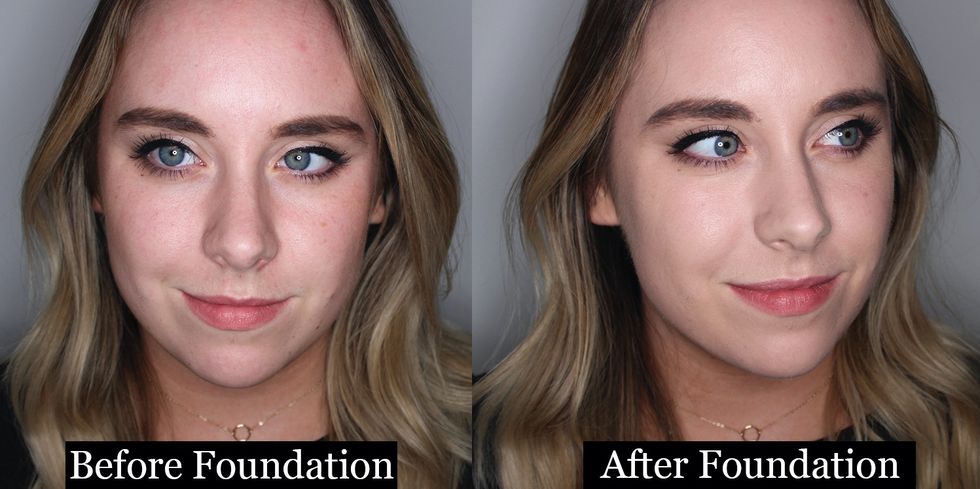Before and after foundation