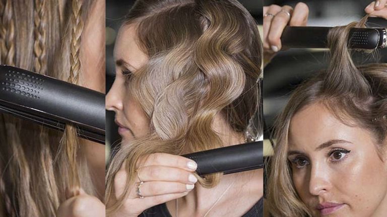 How to curl hair with straighteners