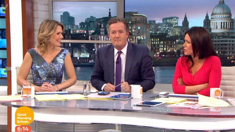 Piers Morgan pisses people off after telling female presenter reading the sports news is 'a man's job'