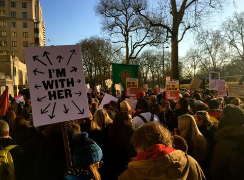 Why these 6 British women marched against Trump