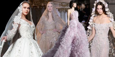 Wedding dresses at Haute Couture Paris Fashion Week