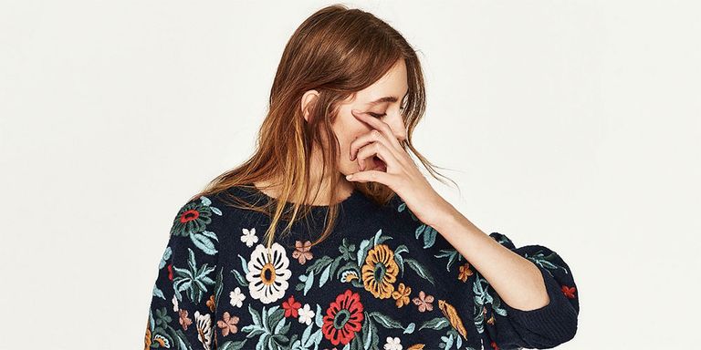 Zara embroidered jumper