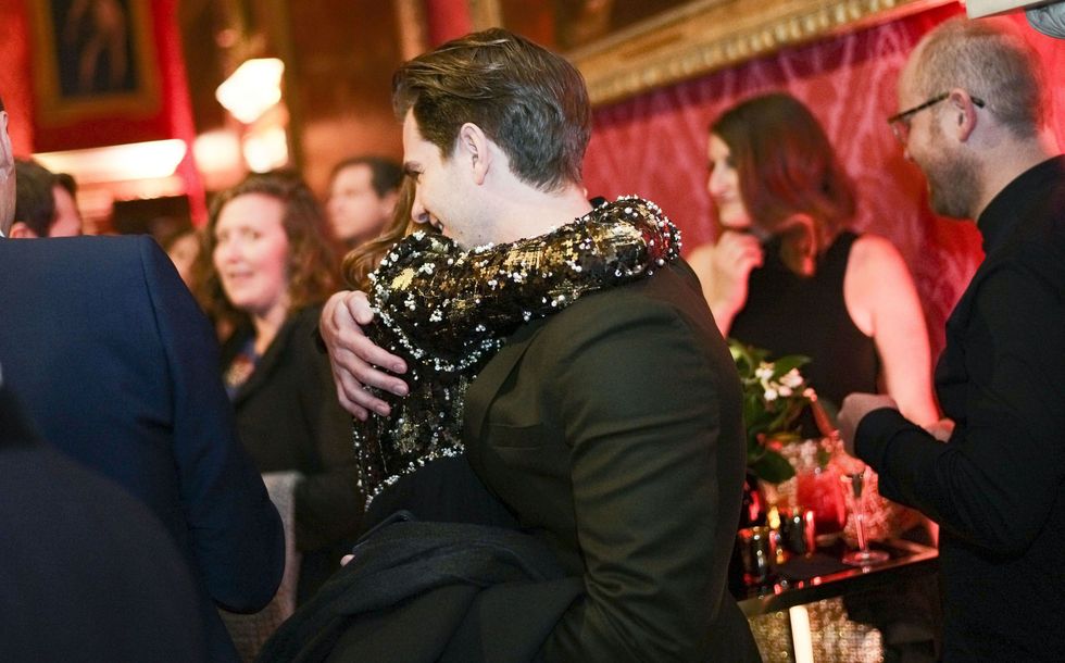 Andrew Garfield and Emma Stone hugging at a BAFTAs pre-party is emotional