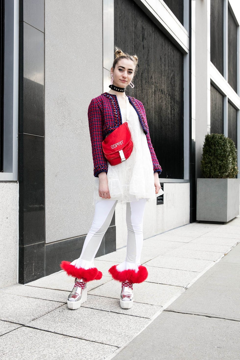 Textile Outerwear Pink Collar Style Magenta Street Fashion