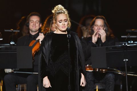 Adele stops during George Michael tribute
