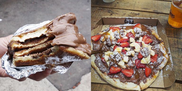 We need to visit this nutella burger and pizza place immediately
