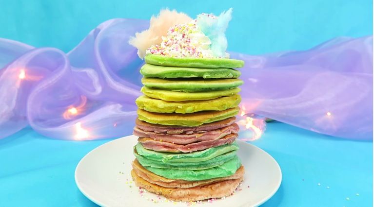 These unicorn pancakes will make your Pancake Day game so strong