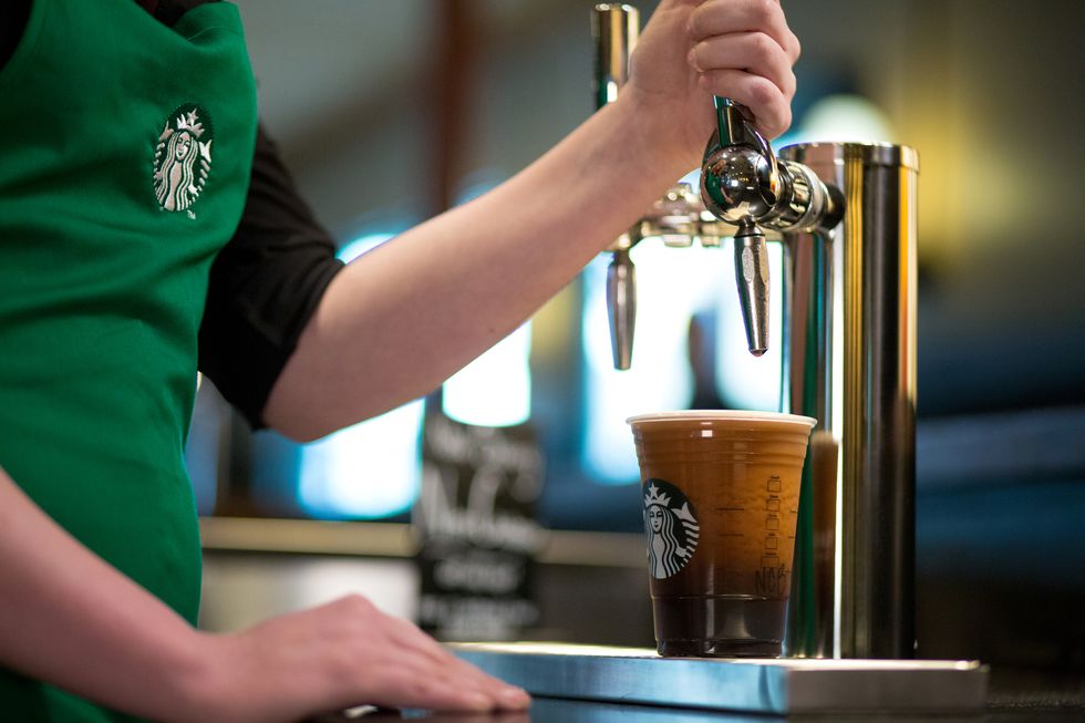 Starbucks debuts 4 calorie nitrogen infused coffee in the UK