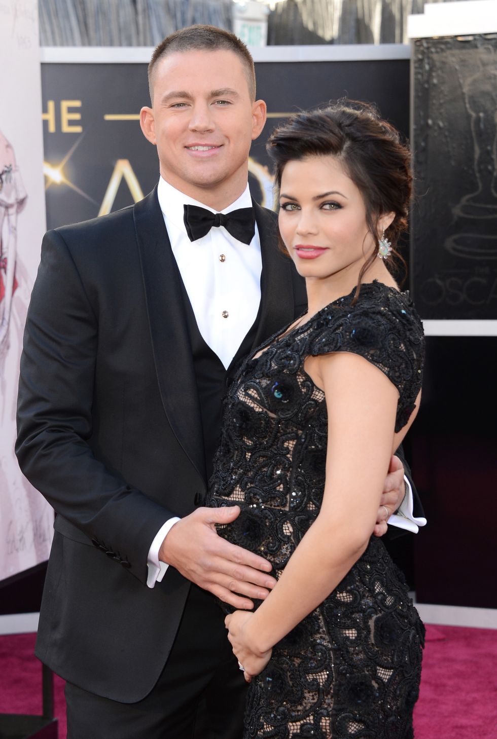 Jenna Dewan Tatum pregnant at the 2013 Oscars