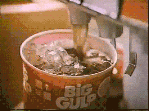 big giant big mac with a diet coke