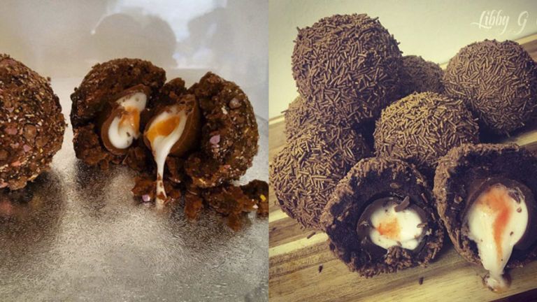 These chocolate scotch eggs look ridiculously delicious