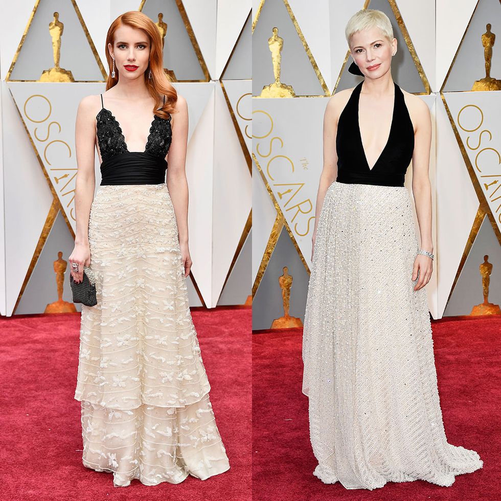 Emma Roberts and Michelle Williams