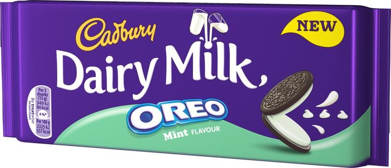 Cadbury launch peanut butter and mint Oreo bars and we're dribbling