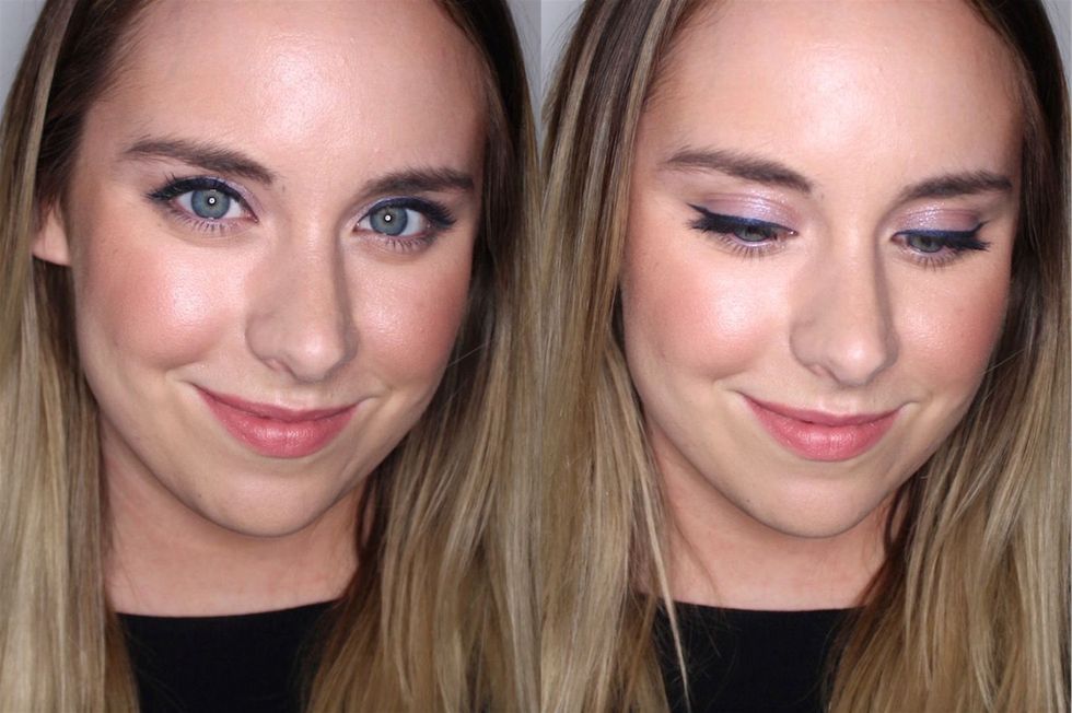 We had makeovers at 13 different beauty counters, and this is what they all  looked like