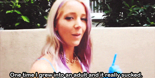 Being an adult GIF