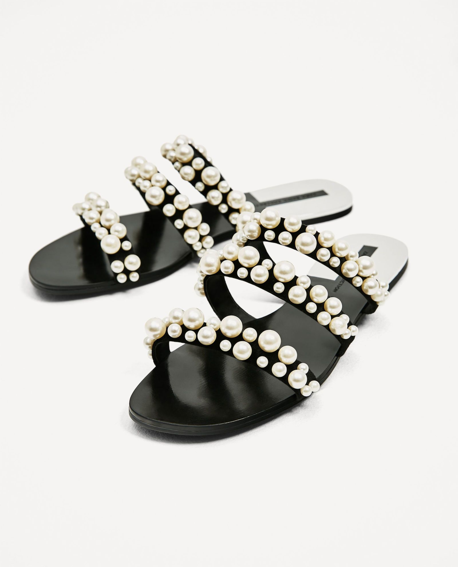 Zara Black faux Leather Strappy Studded Sandals 38 | Studded sandals, Black  faux leather, Faux leather