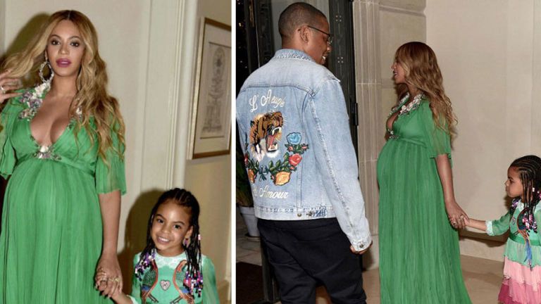 Beyonce and Blue Ivy at the Beauty and the Beast premiere